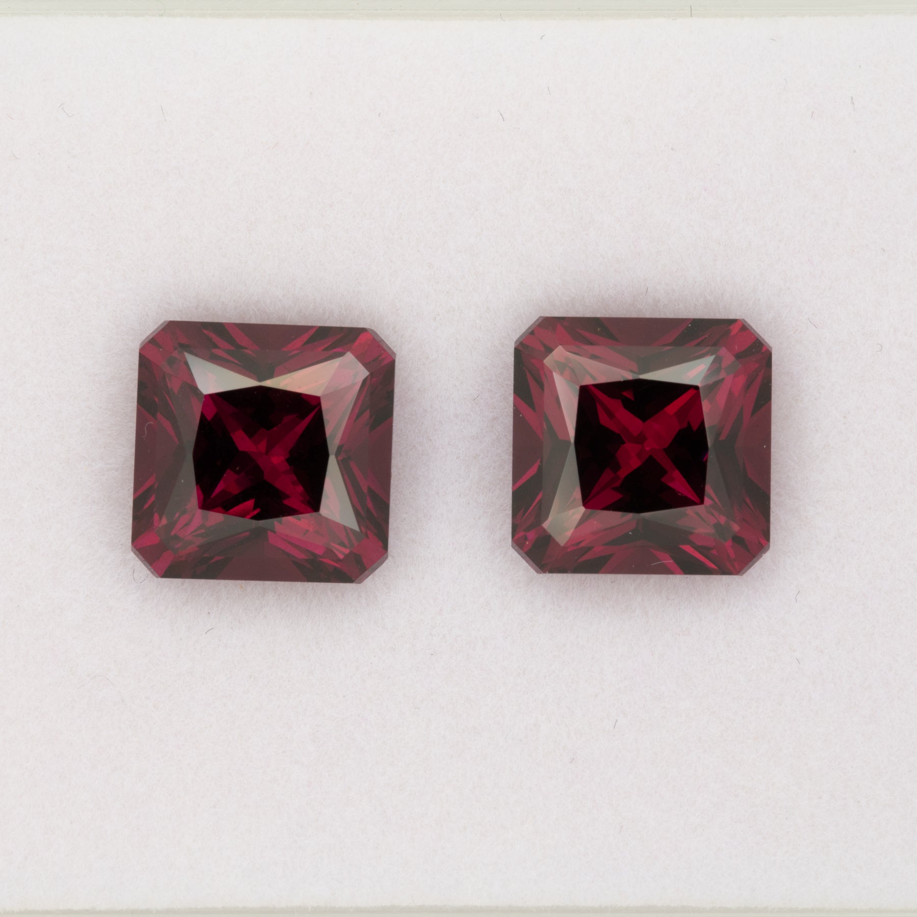 5.95ct Purple Garnet asscher 9.7mm loose purple gemstone