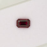 3.3ct Purple Garnet emerald cut 10.1x6.7mm loose purple gemstone