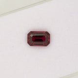 3.3ct Purple Garnet emerald cut 10.1x6.7mm loose purple gemstone