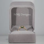 14K Yellow Gold Zambian Emerald Ring