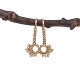 Beautiful Dangle Earrings Semi Mount w Diamond Accents
