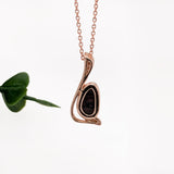 Misa 14k Solid Rose Gold W Natural Diamond Accents Pendant | 8x5mm