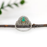 Exceptional GIA Certified Emerald in a Bespoke Heirloom Setting