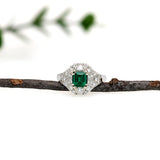 Cushion Cut Semi-Mount Engagement Ring in Solid 14K Gold with Earth-Mined Diamonds – 6mm