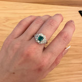 Cushion Cut Semi-Mount Engagement Ring in Solid 14K Gold with Earth-Mined Diamonds – 6mm