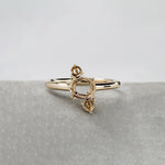 Ring Mount in Solid 14K Gold | Round 6mm | Round Ring Setting