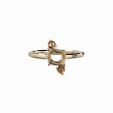 Ring Mount in Solid 14K Gold | Round 6mm | Round Ring Setting