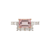 Isla 14K Solid Gold Ring Setting with Natural Diamonds | EM 8x6mm | Customizable