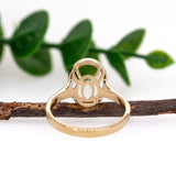 Evelina 14K Solid Gold Solitaire Ring Mount | Oval 10x8mm