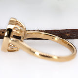 Evelina 14K Solid Gold Solitaire Ring Mount | Oval 10x8mm