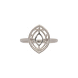 Avanti 14K Solid Gold Solitaire Ring Mount | Marquise 12x9mm