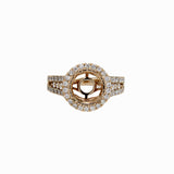 Adeline 14K Gold Semi Mount Diamond Ring