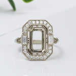 eternal 14k gold semi mount bridal diamond ring