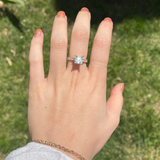 Classic Engagement Ring Setting in Solid 14K Gold with 1ct Diamonds: Wide Band Wedding Setting, Custom Ring