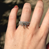 Classic Engagement Ring Setting in Solid 14K Gold with 1ct Diamonds: Wide Band Wedding Setting, Custom Ring