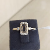 Vintage Style Diamond Accented Ring Setting w Milgrain Detailing