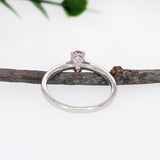 Manasvi 14K White Gold Imperial Topaz Diamond Ring | Oval Shape 6x4mm