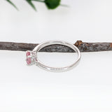 Manasvi 14K White Gold Imperial Topaz Diamond Ring | Oval Shape 6x4mm
