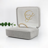 Dainty Band Ring in Solid 14K Gold | Customizable | Milgrain Details | Stackable Band | Vintage Inspired
