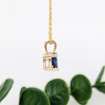 Adorable Tanzanite Solitaire Pendant in Solid 14K Yellow Gold | Heart Shape
