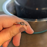 Vani 14K Rose Gold Alexandrite Diamond Ring | Oval Shape 5.3x4mm