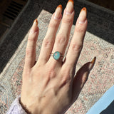 1.8ct Boulder Opal Ring w Earth Mined Diamonds in Solid 14K Gold | Fancy Shape 11x9mm