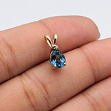 Natural Pear Cut London Blue Topaz – Calibrated Loose Faceted Gemstone for Jewelry Making