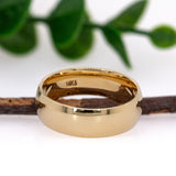 6mm Comfort Fit Heavy Weight Band in Solid 14K Yellow Gold | Wedding Band | Real Gold Jewelry