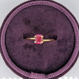 Natural Emerald Cut Madagascar Ruby Gemstone – Faceted Loose Stone for Custom Jewelry