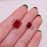 Natural Emerald Cut Madagascar Ruby Gemstone – Faceted Loose Stone for Custom Jewelry