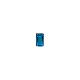 Emerald Cut Irradiated London Blue Topaz
