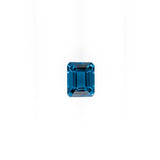 Emerald Cut Irradiated London Blue Topaz