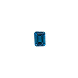 Emerald Cut Irradiated London Blue Topaz