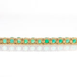 Daniella 14K Solid Gold Zambian Emerald Tennis Bracelet | RD 2.5mm | Customizable