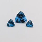Natural Trillion Cut London Blue Topaz – Calibrated Loose Faceted Gemstone for Jewelry Making