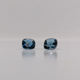 Natural Elongated Cushion Cut London Blue Topaz – Calibrated Loose Faceted Gemstone for Jewelry Making