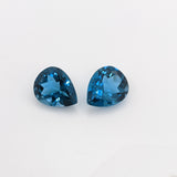 Natural Pear Cut London Blue Topaz – Calibrated Loose Faceted Gemstone for Jewelry Making