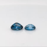 Natural Round Brilliant Cut London Blue Topaz – Calibrated Loose Faceted Gemstone for Jewelry Making