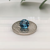 Natural Round Brilliant Cut London Blue Topaz – Calibrated Loose Faceted Gemstone for Jewelry Making
