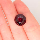 Natural Round Brilliant Cut Red Garnet – Calibrated Loose Faceted Gemstone for Jewelry Making