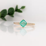 Dainty Cushion Diamond Ring Semi Mount in 14K White, Yellow, or Rose Gold | 4mm 5mm 6mm | Custom Options Available!