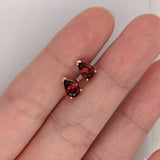 Natural Pear Cut Red Garnet – Calibrated Loose Faceted Gemstone for Jewelry Making