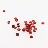 Natural Round Brilliant Cut Red Garnet – Calibrated Loose Faceted Gemstone for Jewelry Making