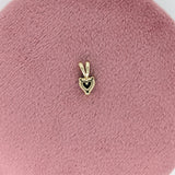 Minimalist Heart Shape Pendant Setting, Finding, Basket, Prongs, Mount in 14K Gold | 5mm | Solitaire Necklace | Daily Wear | Made In America