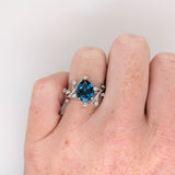 Natural Pear Cut London Blue Topaz – Calibrated Loose Faceted Gemstone for Jewelry Making