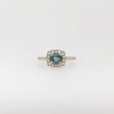 Oval Ring Semi Mount in Solid 14k Gold with Natural Diamond Accents | Oval 5x4.5mm | Customizable