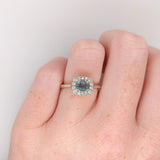 Oval Ring Semi Mount in Solid 14k Gold with Natural Diamond Accents | Oval 5x4.5mm | Customizable
