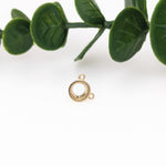 Minimalist Bezel Pendant Setting, Finding, Mount in Solid 14K Gold