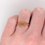 Classic Bezel Set Solitaire Ring Mount in Solid 14K Gold Round 9mm