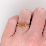 Classic Bezel Set Solitaire Ring Mount in Solid 14K Gold Round 9mm